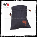 Custom chinese new year gift satin wine bottle bag